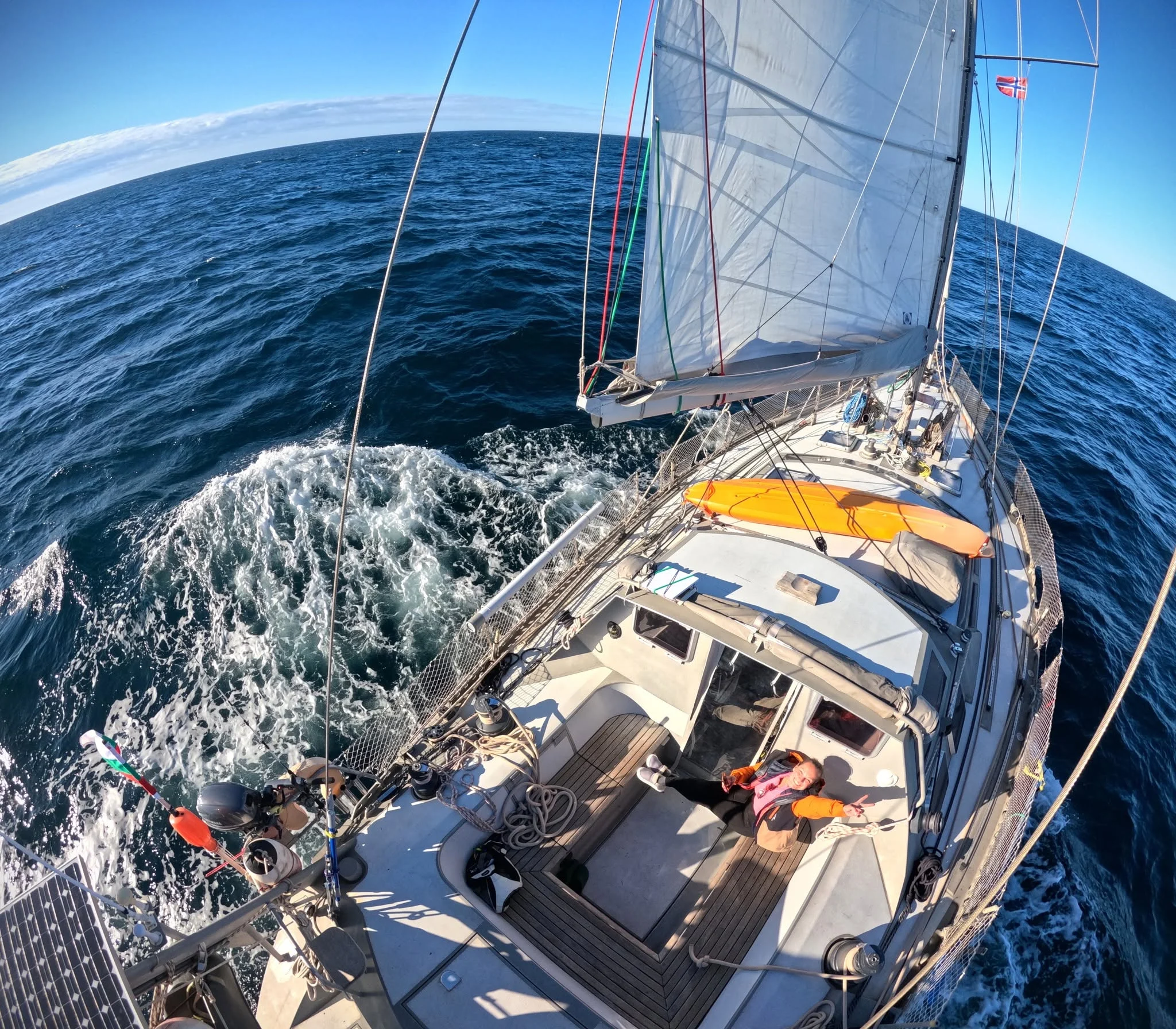 Arctos under sail on an expedition voyage