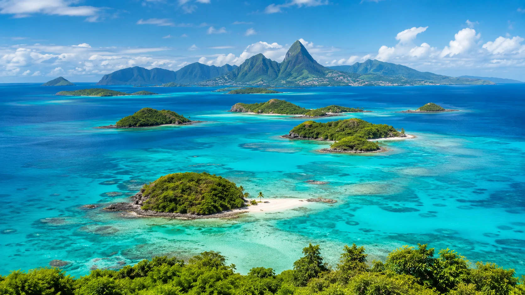 Grenadines sailing landscape for the Mirabo voyage from Grenada to Martinique
