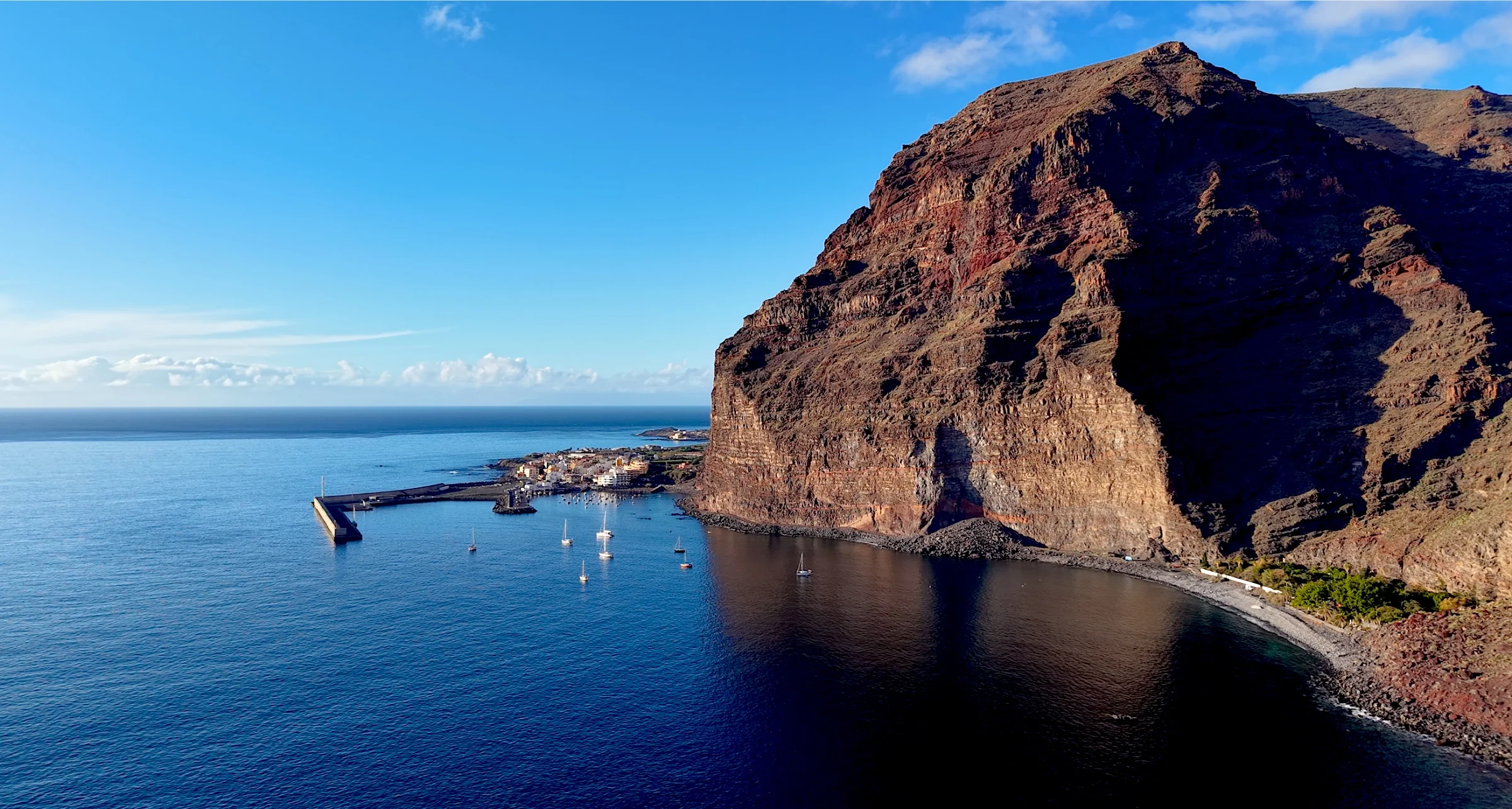 Canary Islands Dramatic Cliffs Harbour