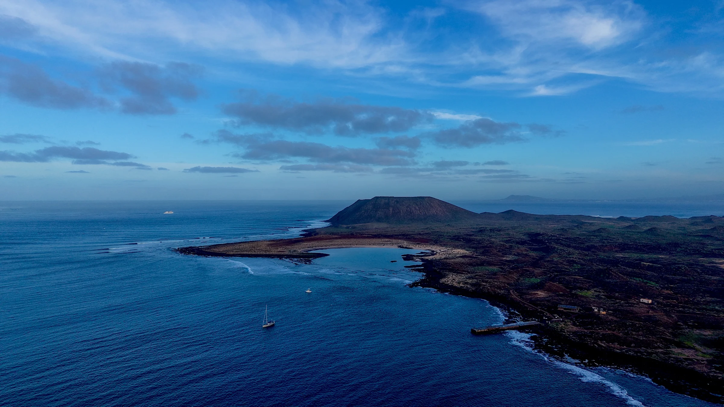 Canary Islands Remote Coastline Aerial