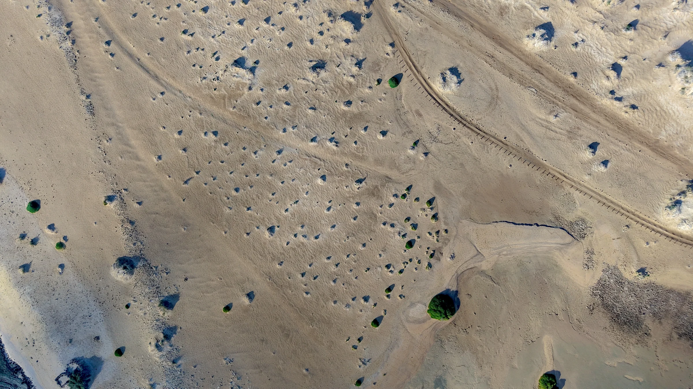 Canary Islands Volcanic Terrain Aerial