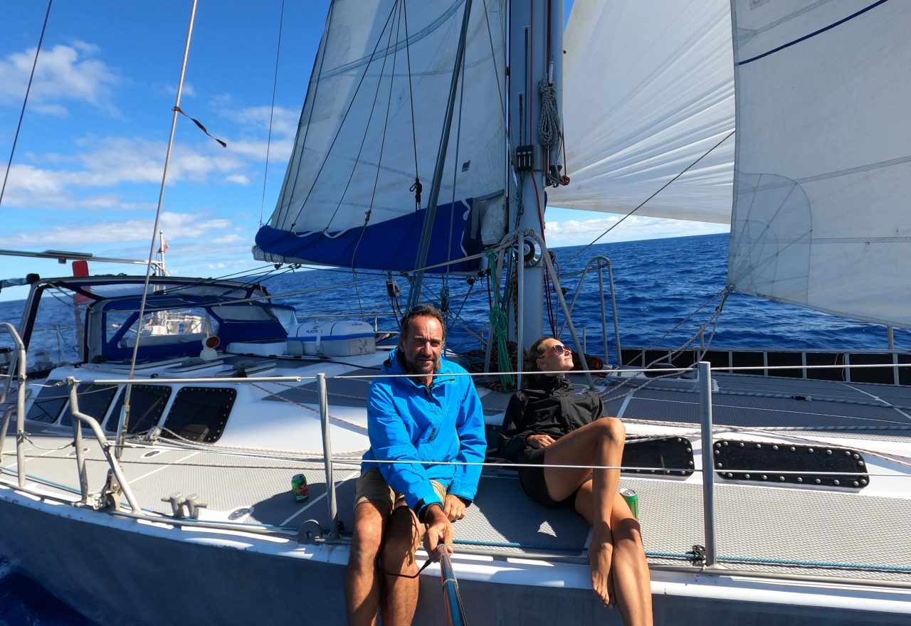Emo and Reni aboard Mirabo